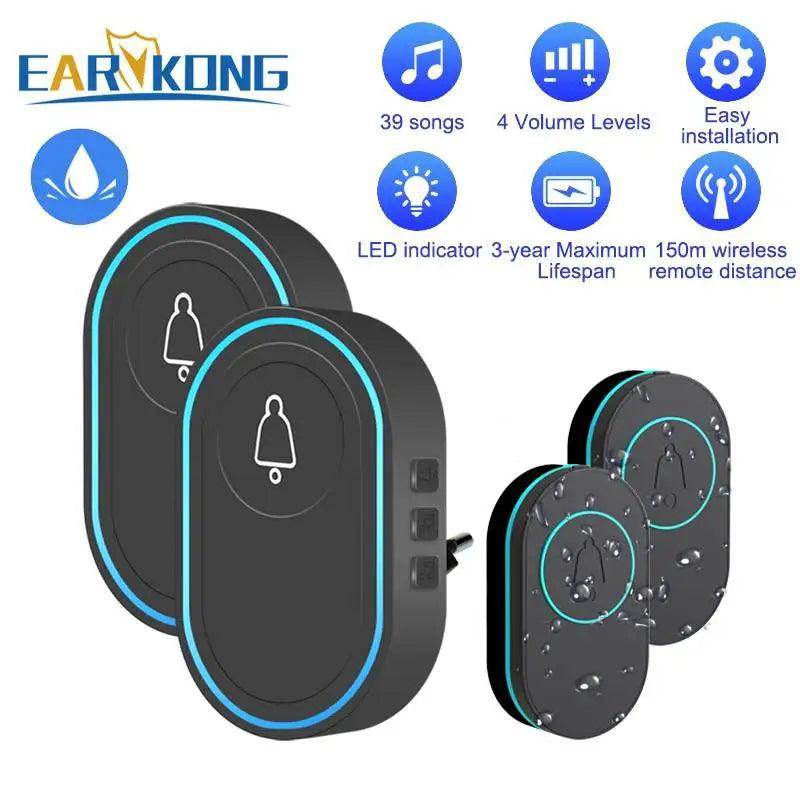 Doorbell Wireless | 39 Tunes, 300M, Waterproof - P12 Hub Europe