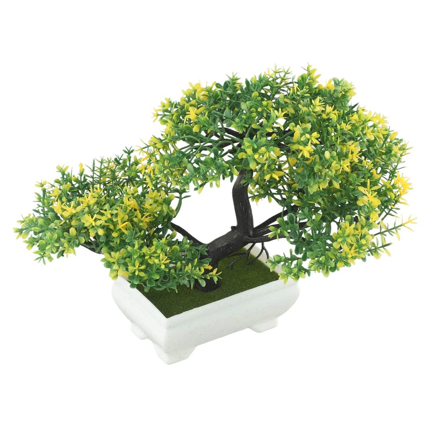 1pc Artificial Plants Bonsai Small Tree Pot Fake Plant Flowers Potted Ornaments For Garden Decor Home Room Table Decor - P12 Hub Europe