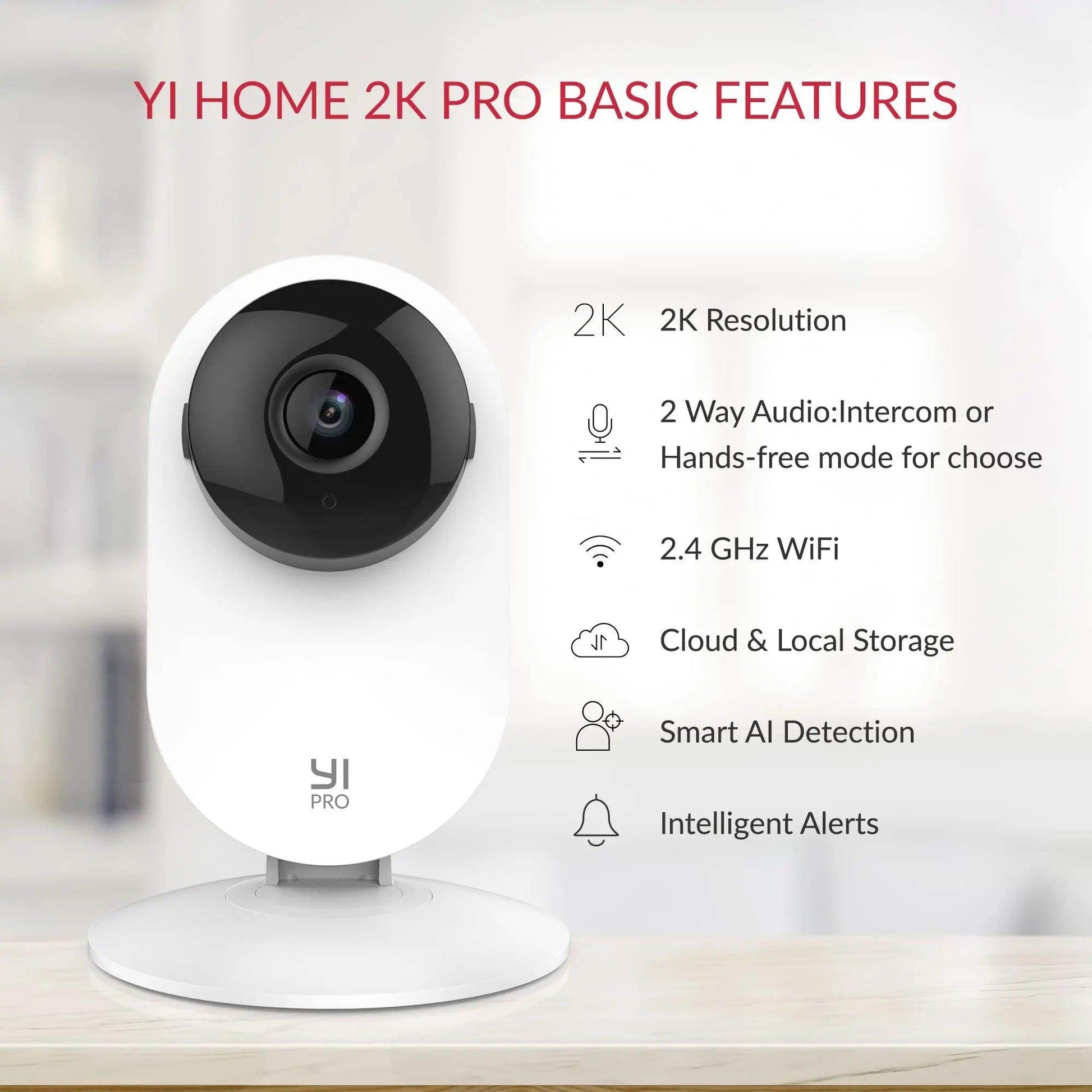 Baby Camera 2K WiFi Indoor AI Detect, 2-Way Audio - P12 Hub Europe