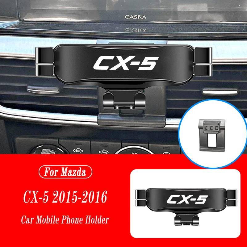 Car Mobile Phone Holder For Mazda CX-5 2015-2022 CX8 2019-2022 Air Vent Mounts Stand GPS Gravity Navigation Bracket Accessories