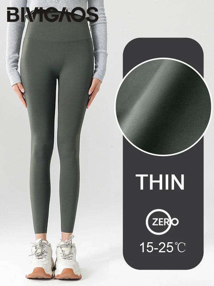 Women's Seamless Fleece-Lined Leggings - P12 Hub Europe