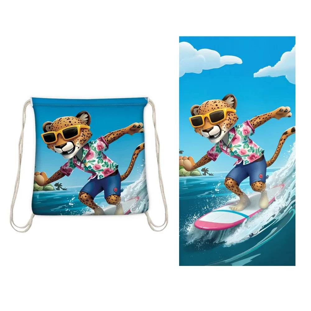 Quick Dry Towel Beach Bag Portable Bath Towels Travel Print Sports Surf for The Mat Designer Sand Free Large Bundle Large Adults - P12 Hub Europe