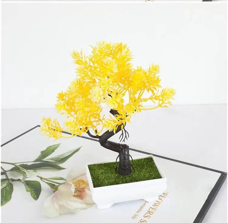Garden Arrangement Ornaments Plastic Plants Bonsai Small Tree Pot Fake Plant Potted Flower Home Room Table Decoration - P12 Hub Europe