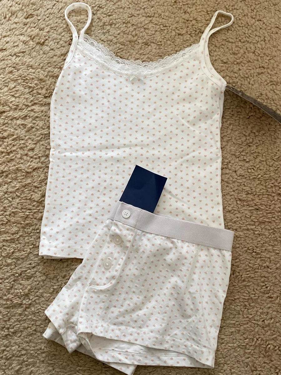 Sweet Strawberry Eyelet Shorts Set - P12 Hub Europe