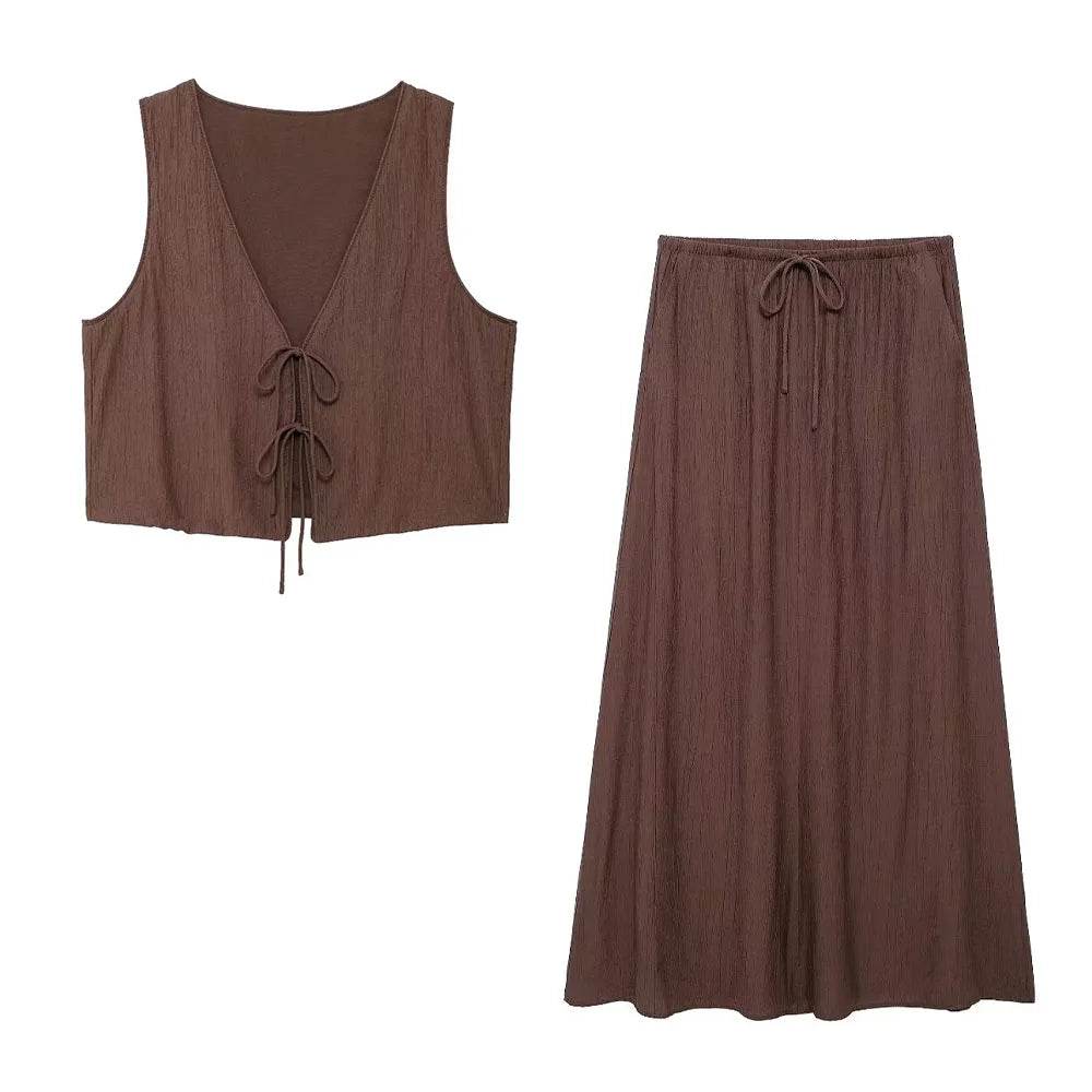 Chic Vest Skirt Suit - P12 Hub Europe