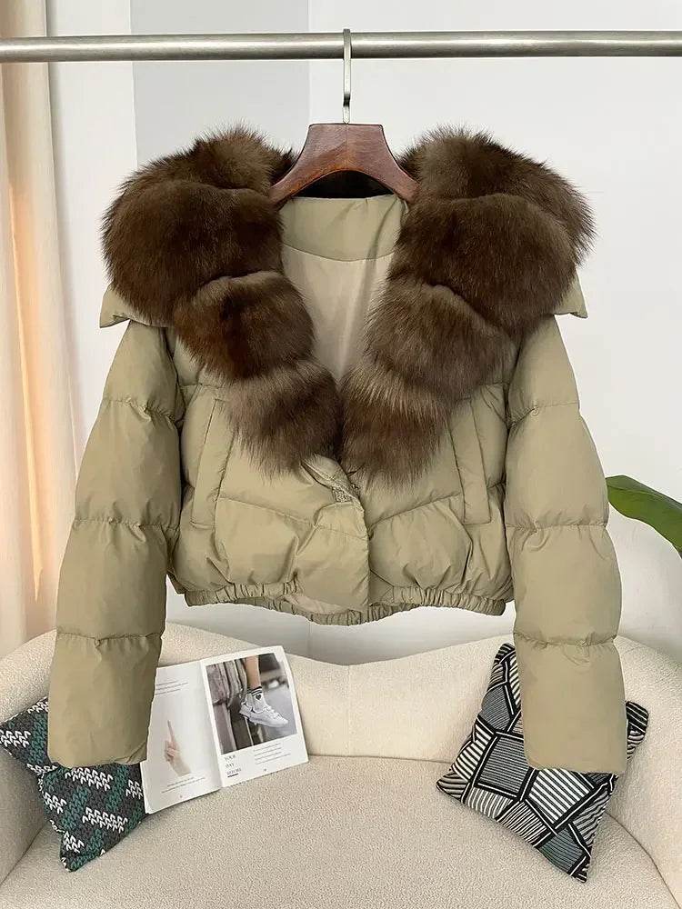 Short Fox Fur Down Puffer - P12 Hub Europe