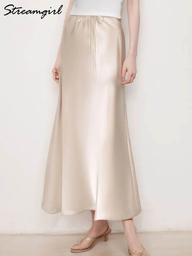 Women's Satin Maxi Skirt - P12 Hub Europe
