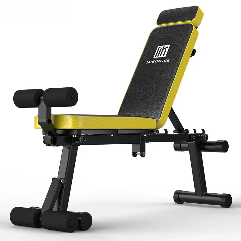 Dumbbell Stool Folding Fitness Chair Multifunctional Weightlifting Bed Bench Press Equipment Supine Board Indoor Squat Rack