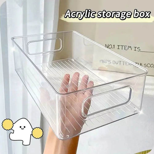 Drawer Organizer Bin Clear Stackable Fruit Food Jars Book Cosmetic Jewelry Storage Box Transparent Fridge Storage Bin Containers - P12 Hub Europe