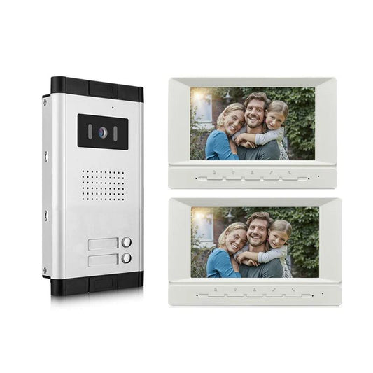 Video Door Phone7" 2 Call Buttons, Intercom, Unlock, 700TVL - P12 Hub Europe