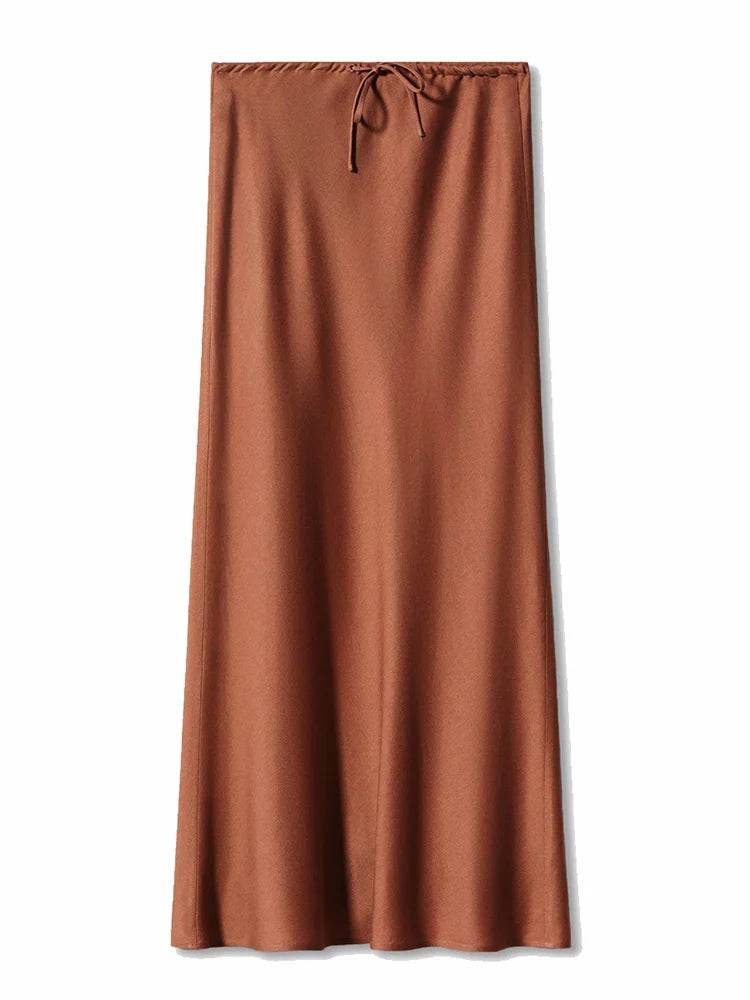 Women's Satin Maxi Skirt - P12 Hub Europe