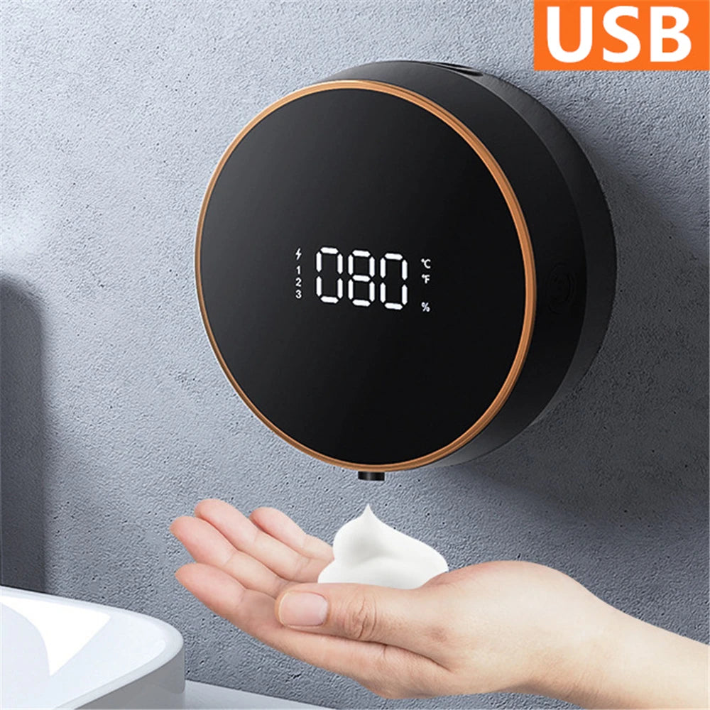 USB Charge Automatic Liquid Soap Dispenser Smart Sensor Foam Machine Children Kids Touchless Hand Sanitizer Machine Wall-mounted