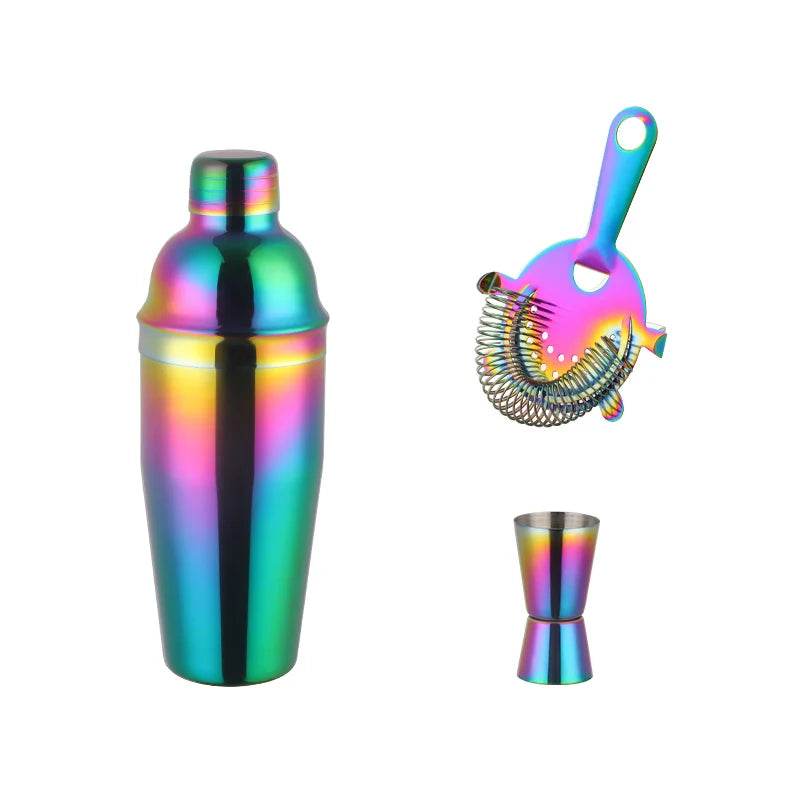 1-8PCS 750Ml Stainless Steel Bar Cocktail Shaker Set Bartender Tools Moijto Muddler Wine Bottle Stopper Cocktail Boston Barware - P12 Hub Europe