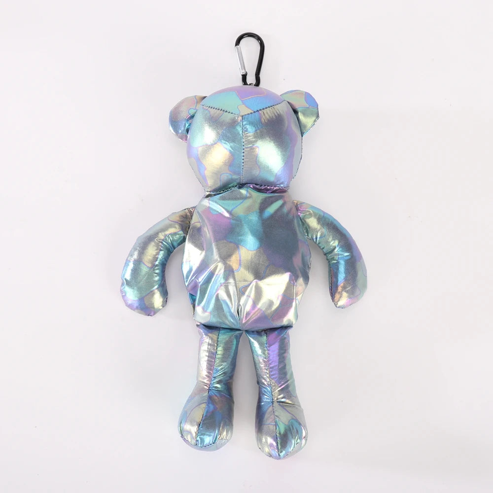 Bright Color Shopping Bag Bear Cotton Waterproof Tote Reusable