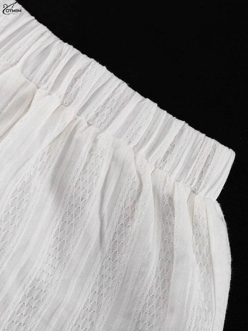 Oymimi White Puff Sleeve Shorts - P12 Hub Europe