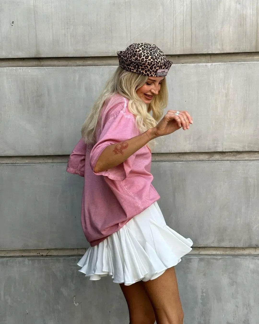 Women's White Ruffle Mini Skirt - P12 Hub Europe