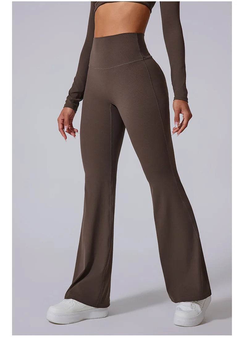 Women's High-Waist Flare Leggings - P12 Hub Europe
