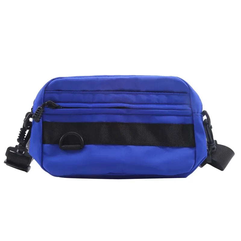 Casual Men Women Unisex Crossbody Bags Fashion Solid Color Couple Shoulder Bag High Quality Nylon Messenger Bag Handbags