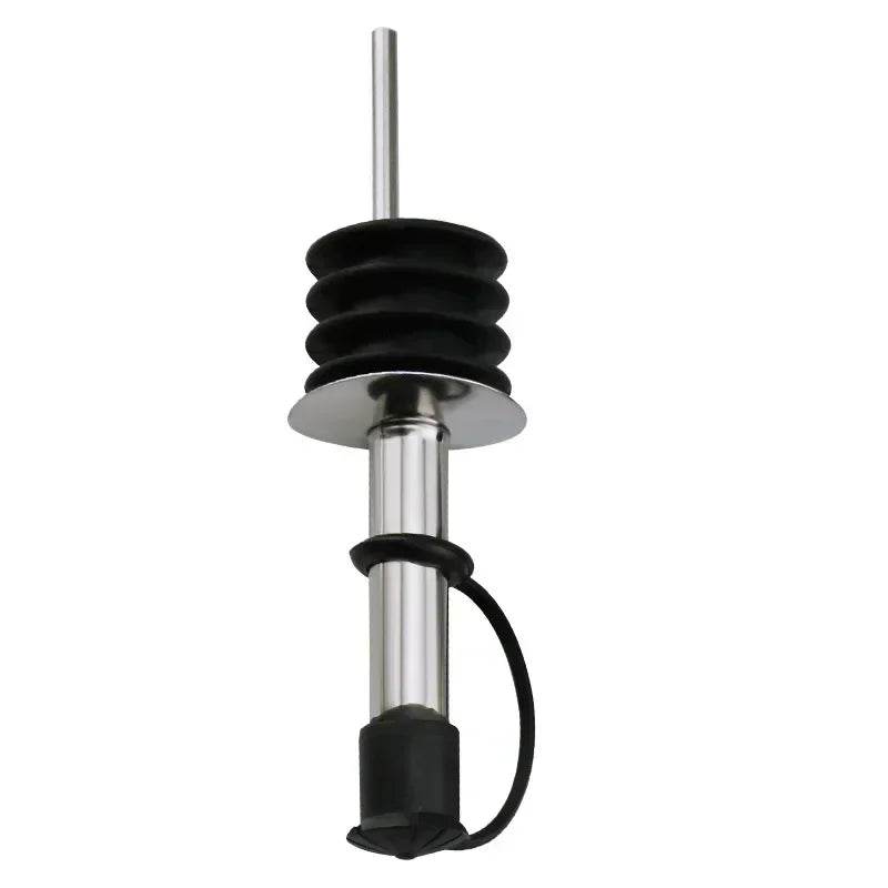 1PC Stainless Steel Oil Bottle Spout Pourer/Mouth with Stopper Flask Dry Red Wine Pot Bottle Cork Plug Olive Pourer Dispenser - P12 Hub Europe