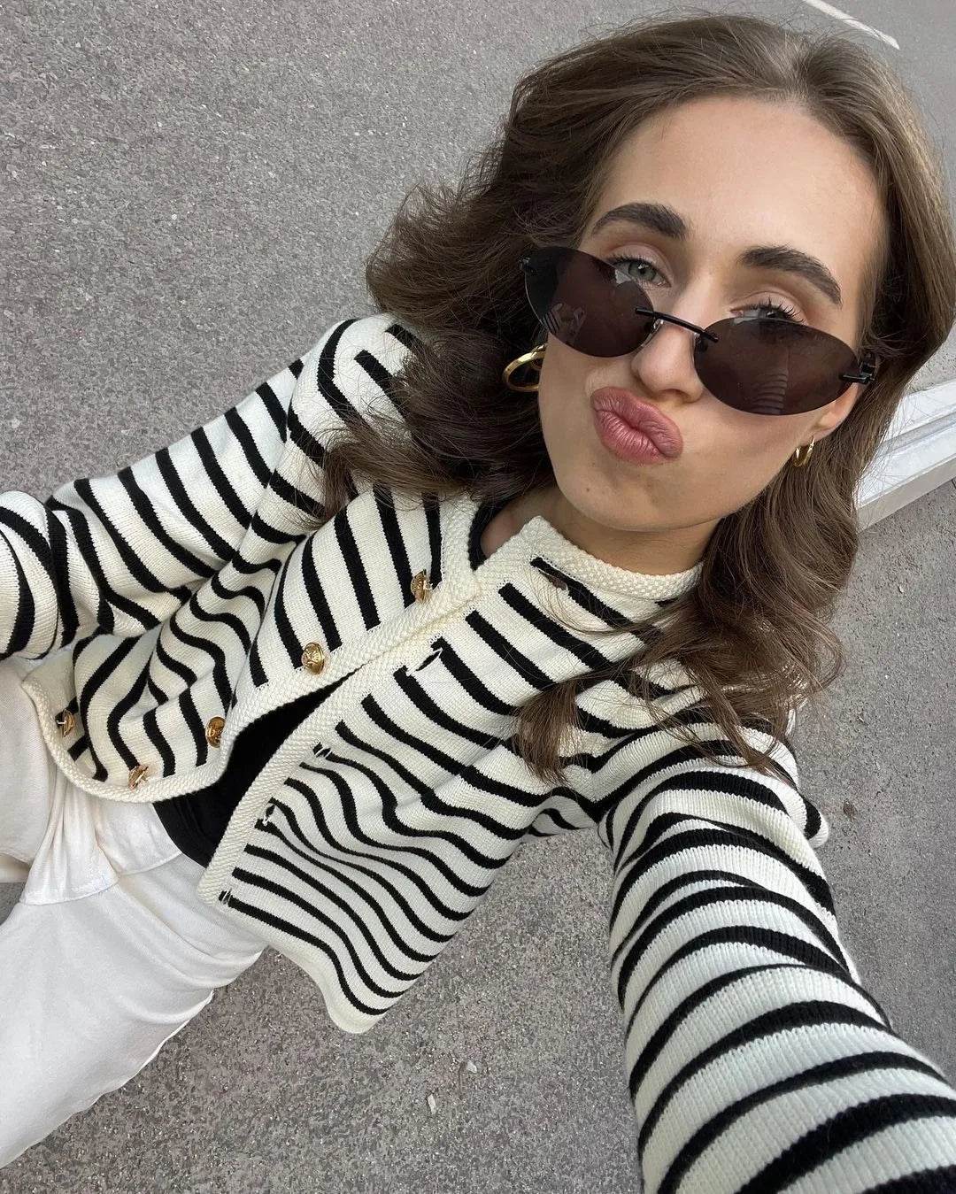Tossy Zebra Knit Shorts Set - P12 Hub Europe