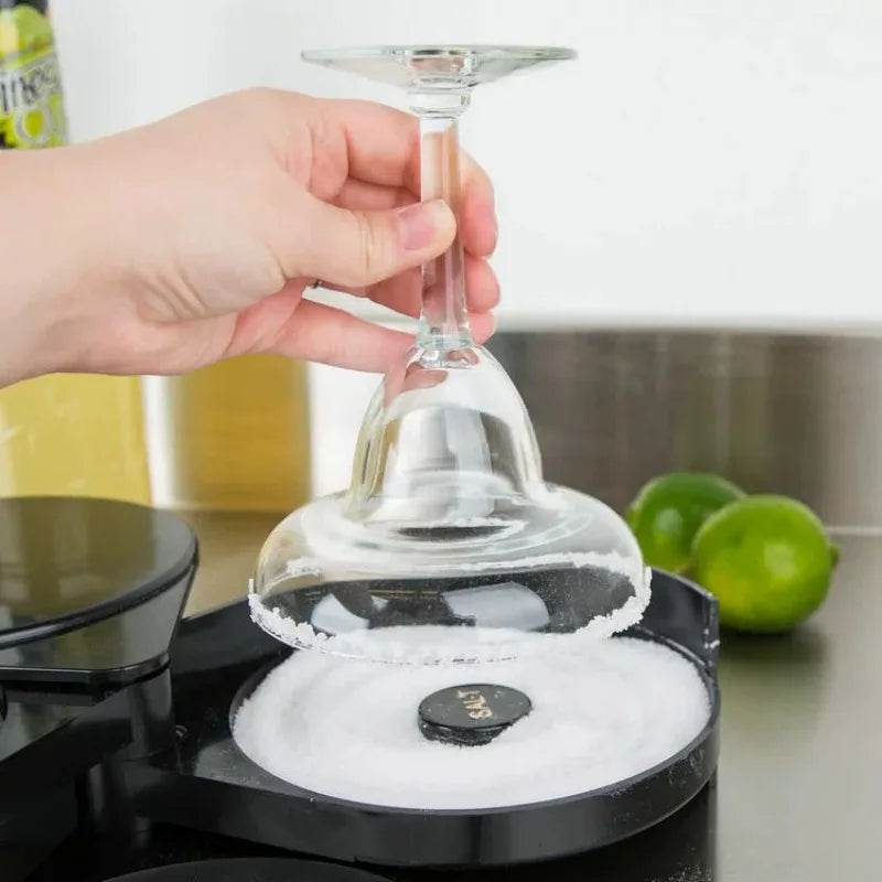 3 Tier Rotating Salt Rimmer Box Mixing Salt Sugar Rim Box Juice Wine Cocktail Seasoning Rimmers Bartender Bar Tools Barware - P12 Hub Europe