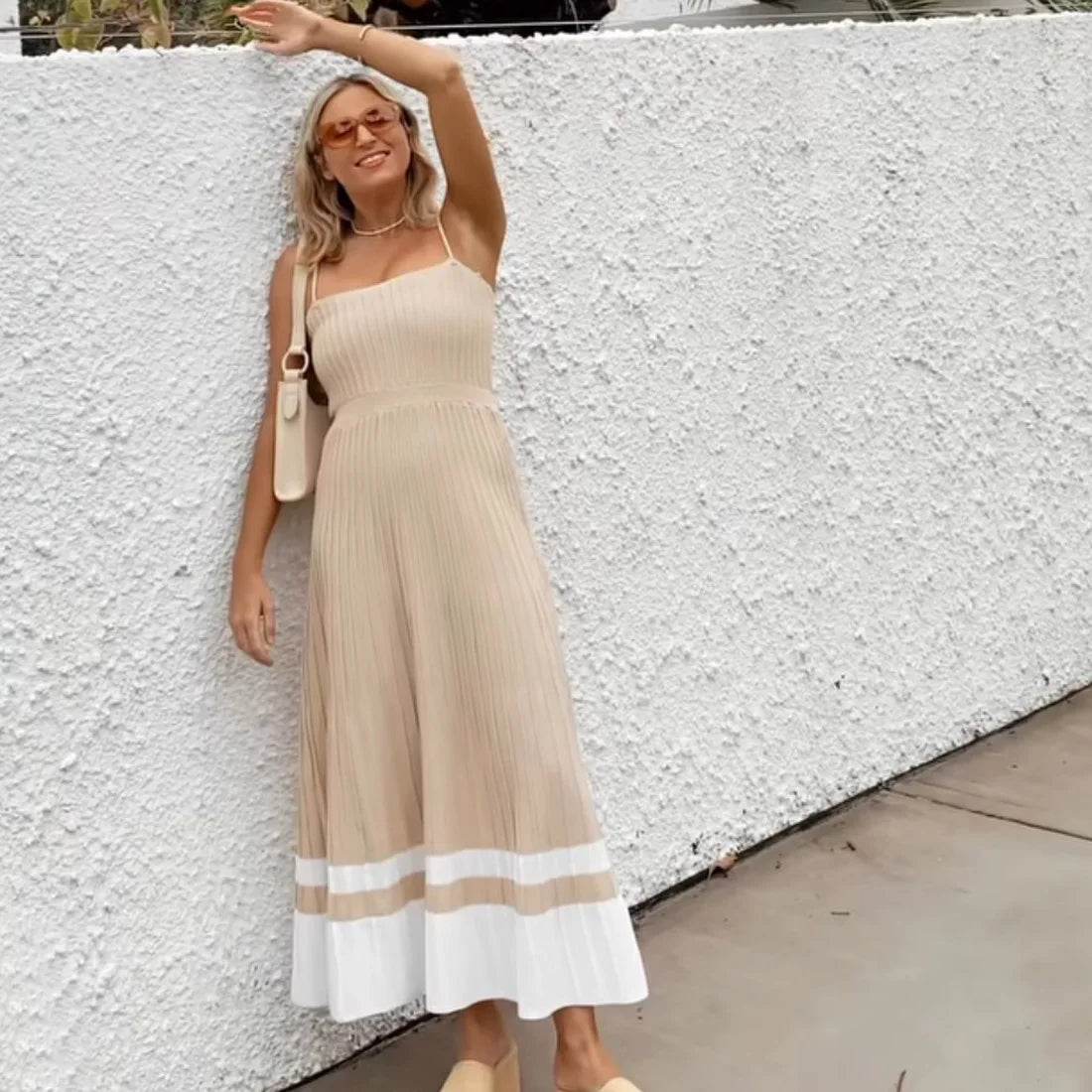 Tossy Backless Ribbed Maxi Dress - Summer Style - P12 Hub Europe