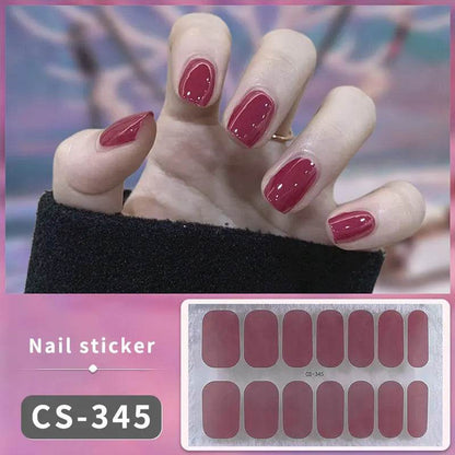 Full Cover Gradient Nail Stickers Multi Color -