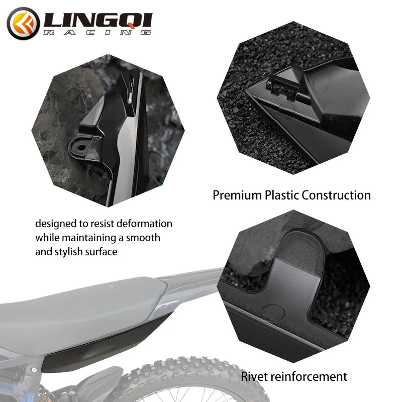 LINGQI Modification Parts Side Frame Panel Guard Protector Left Right Fairings Cover For Talaria Sting MX3 MX4 Electric Bike