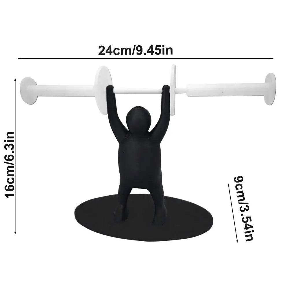 Weightlifting Figure Paper Towel Holder 3D Printing Decorative Bathroom Toilet Paper Stand Creative Tissue Roll Rack For Bedroom - P12 Hub Europe