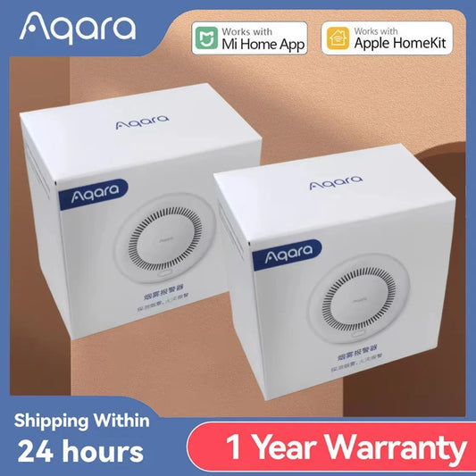 Aqara Smoke Detector Sensor Zigbee 3.0 Fire Alarm Monitor Sound Alert Smart Home Security Work With Xiaomi Mi Home Homekit APP
