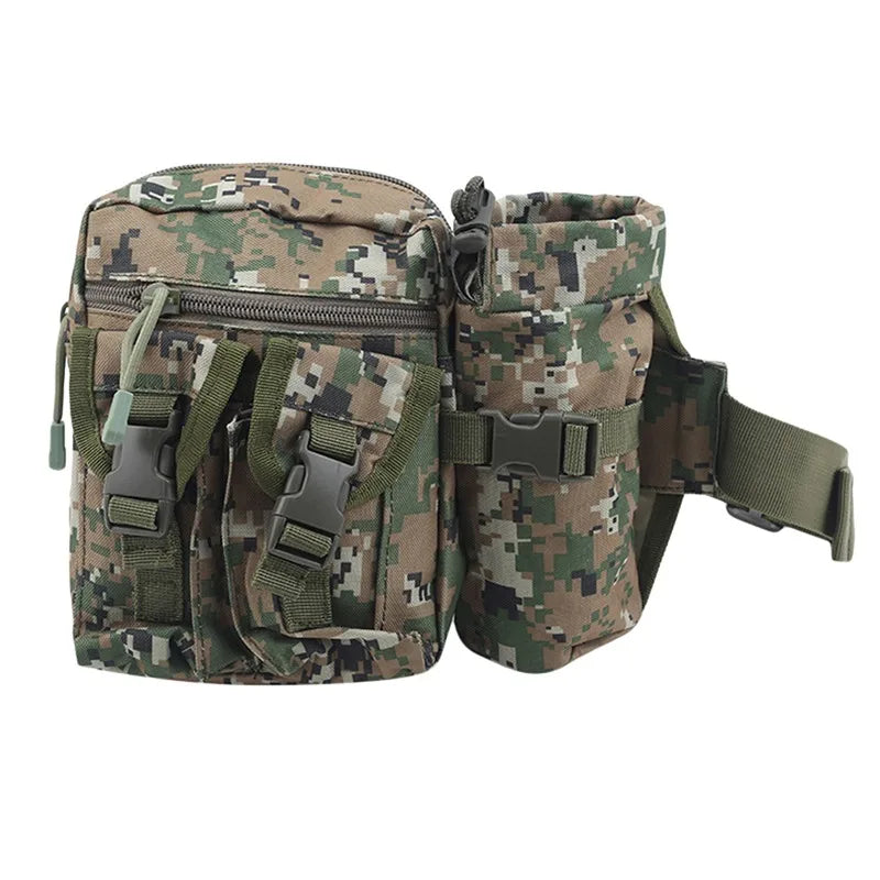 Waterproof Nylon Fanny Pack Men  Tactical Military Army Waist Bag Hiking Outdoor Camping Shoulder Bum Belt Bum Sport Chest Bags