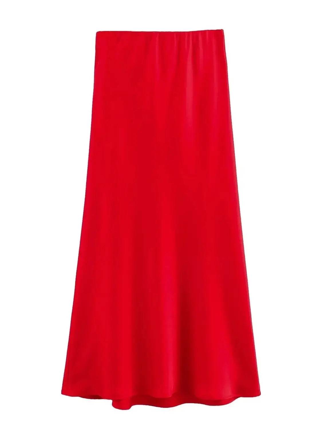 Women's Flowing Satin Midi - P12 Hub Europe