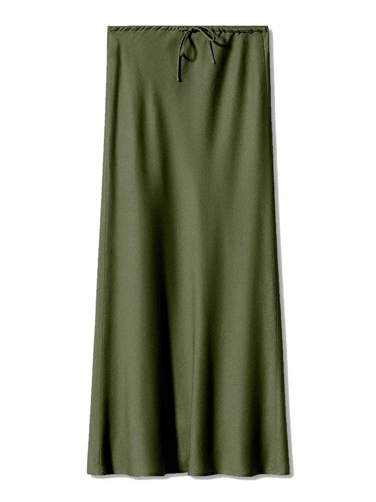 Women's Satin Maxi Skirt - P12 Hub Europe