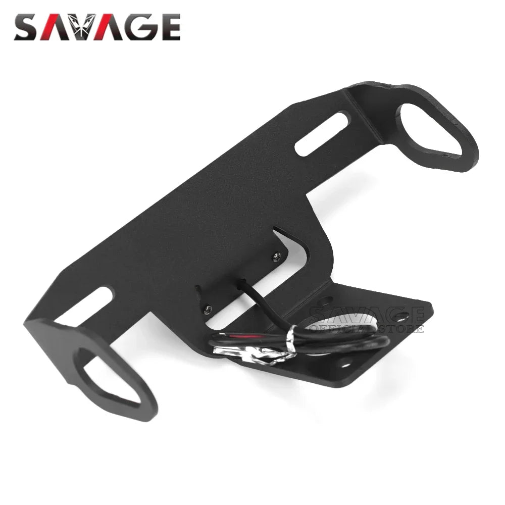 License Plate Holder For YAMAHA YZF R6 2006-2022 YZFR6 18 2020 Motorcycle Tail Frame Bracket LED Number Light Fender Eliminator