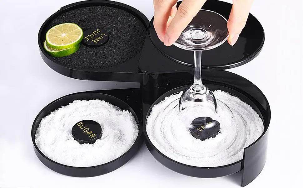3-layer ABS Rotating Cocktail Seasoning Box, Bar Wine Accessories, Mixed Salt and Sugar Box, Bar Bartender Mixer Toolbox - P12 Hub Europe