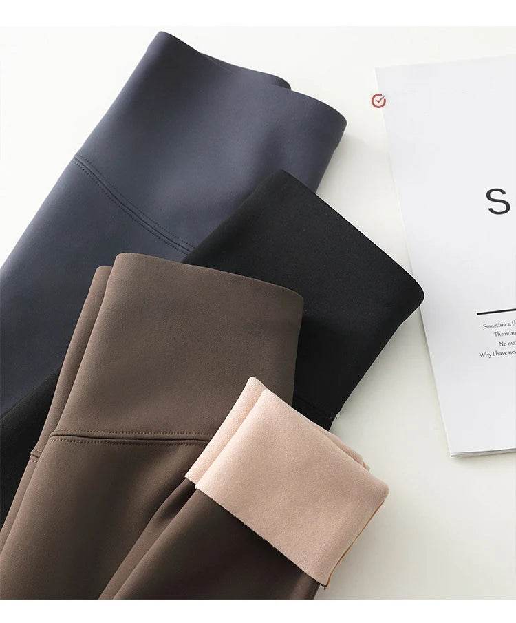 Women's Seamless Fleece-Lined Leggings - P12 Hub Europe