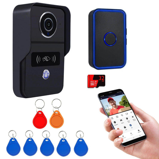 Doorbell WiFi/PoE | 1080P, RFID, Motion, Chime, SD Card - P12 Hub Europe