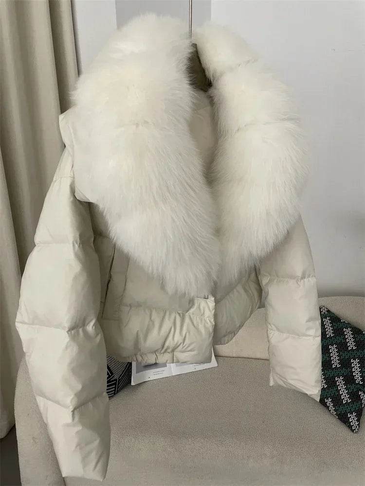 Short Fox Fur Down Puffer - P12 Hub Europe