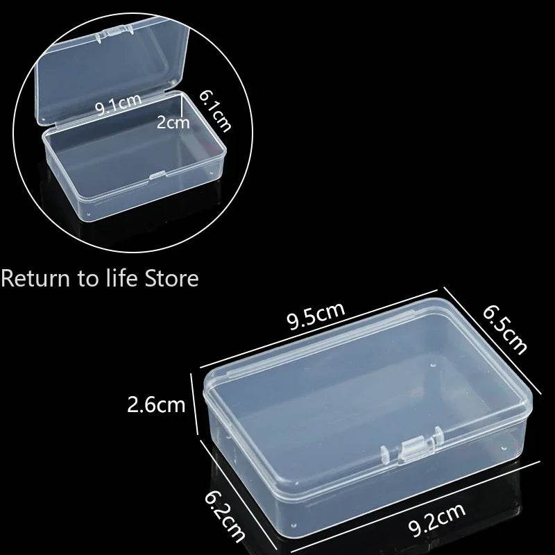 PP Storage Box Mini Transparent Plastic Case Container Square Rectangle Packaging Box for Jewellry Beads Small Items - P12 Hub Europe