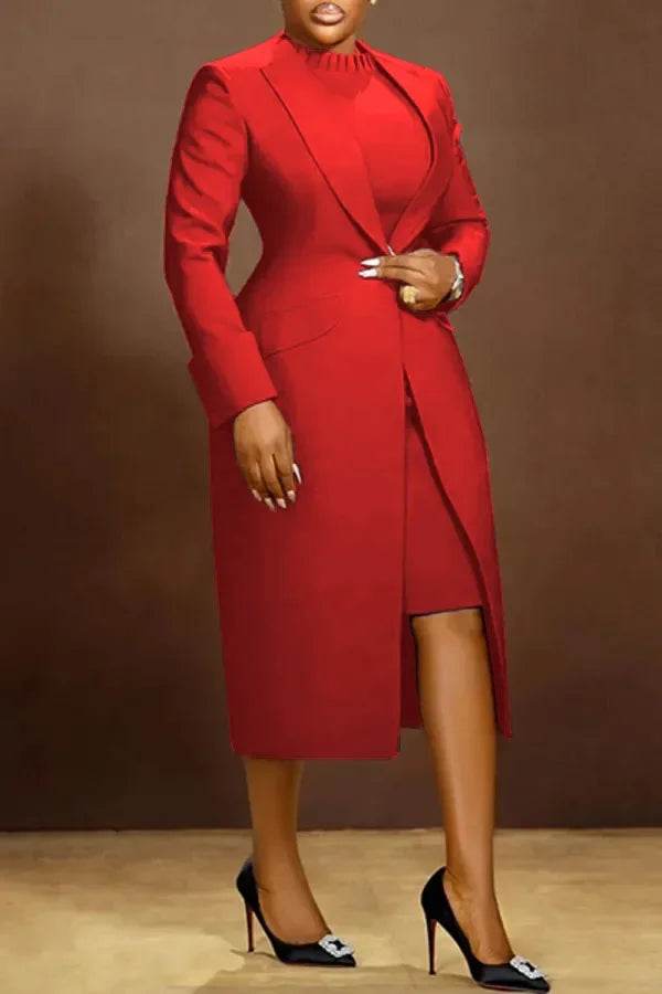 Elegant Office Blazer Dress - P12 Hub Europe