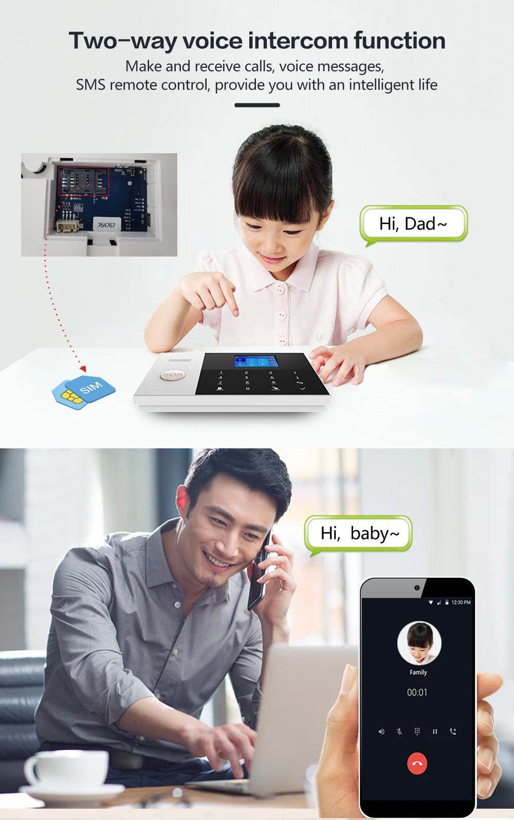 Alarm Smart HIVA 4G WiFi Home - P12 Hub Europe