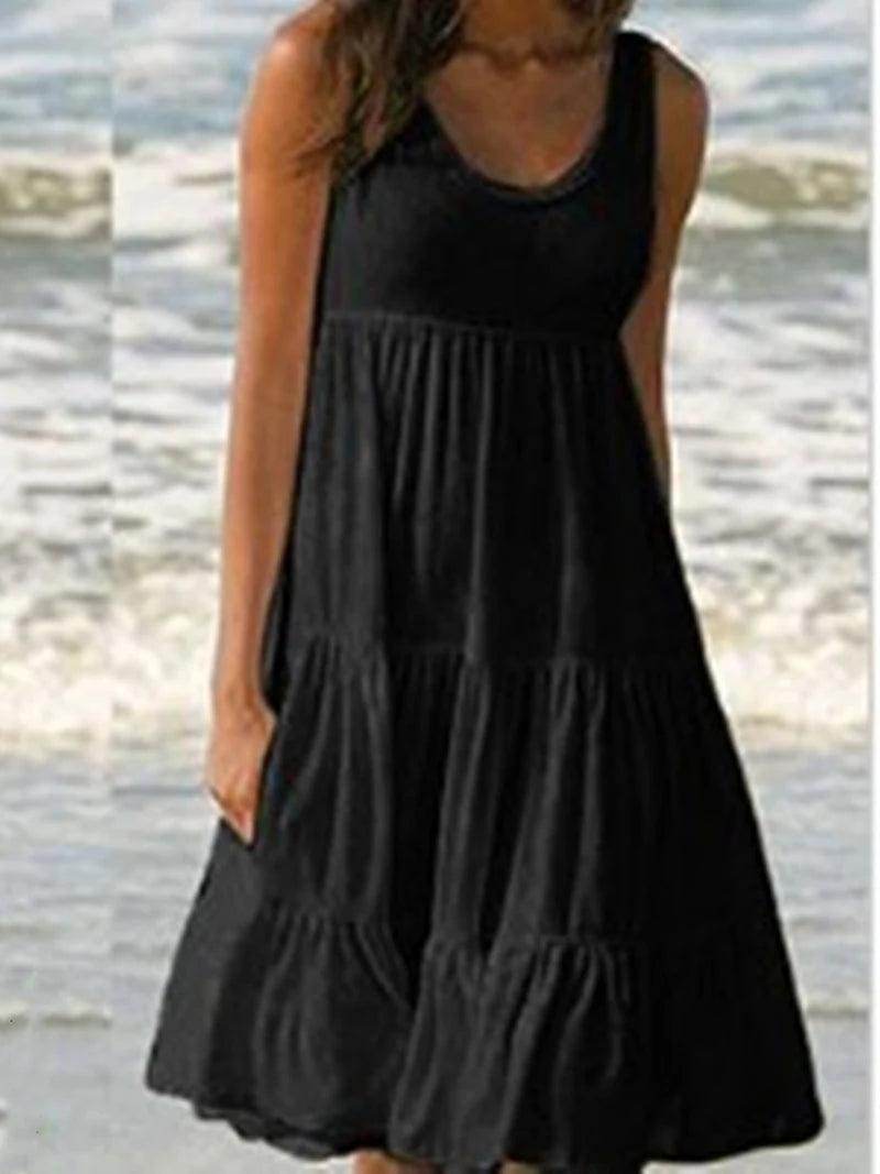 Backless Slit Midi Beach Dress Bodycon - P12 Hub Europe