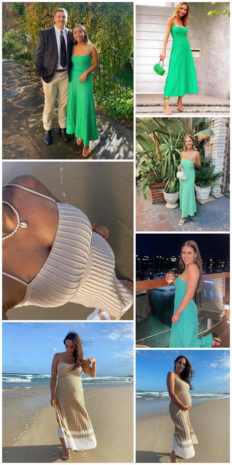 Tossy Backless Ribbed Maxi Dress - Summer Style - P12 Hub Europe