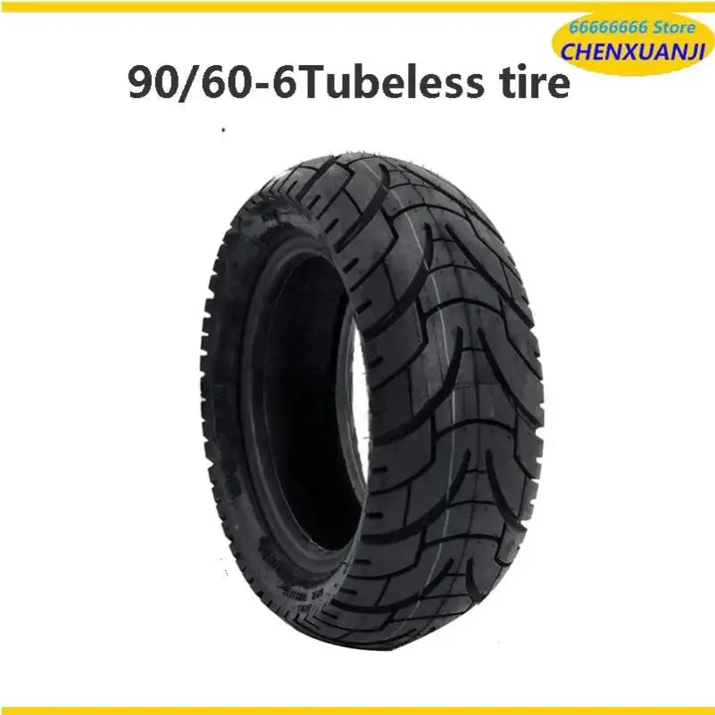TUOVT 90/60-6 Tubeless Tire for Scooter motorcycle 11 Inch Widened Wear-Resistant Anti-Skid Vacuum Tyre