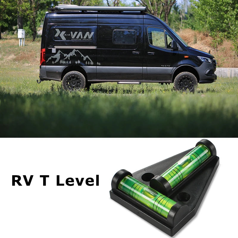 RV T Level Cross Check Bubble Spirit Levels Multipurpose 2 Way Bubble Spirit Levels for Caravan Camper Van Trailers Tripods 4PCS