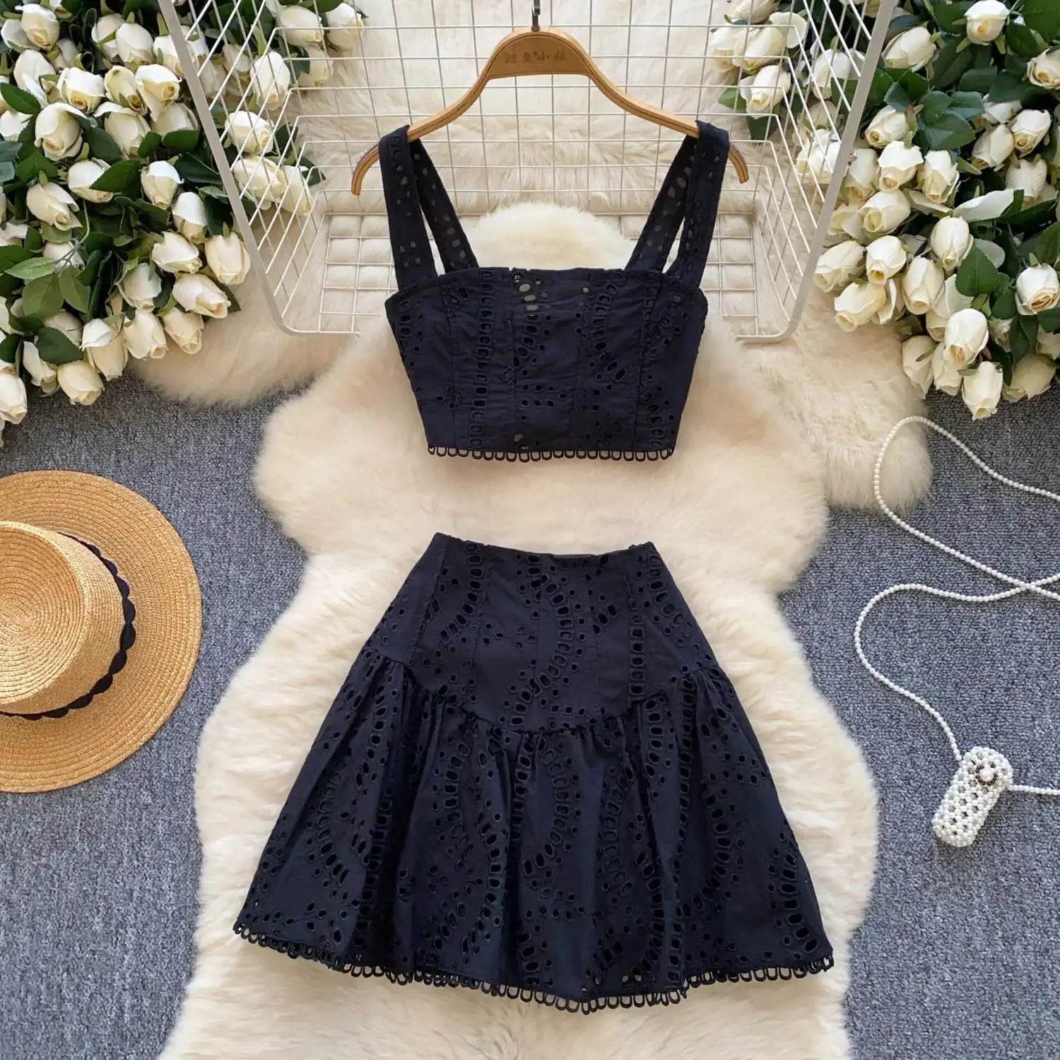 White Summer Beach Skirt Set - P12 Hub Europe