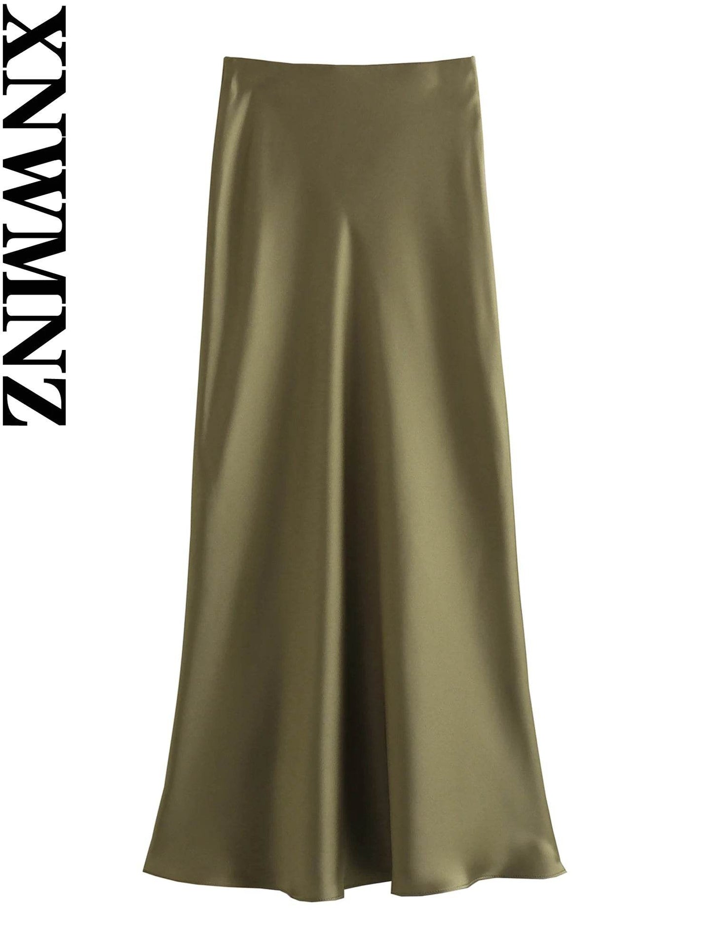 Women's Flowing Satin Midi - P12 Hub Europe