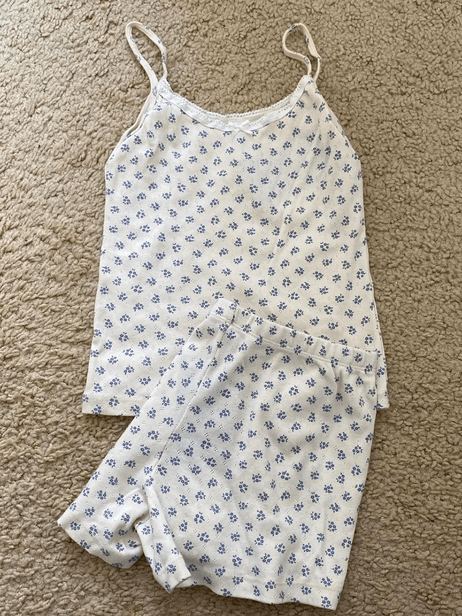 Sweet Strawberry Eyelet Shorts Set - P12 Hub Europe