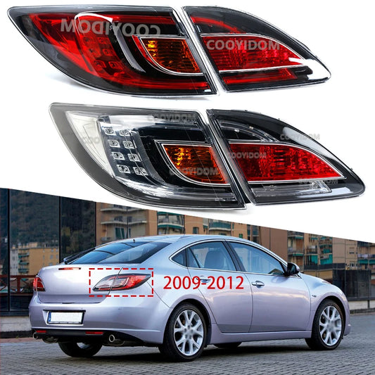 Auto Taillights LED rear bumper light brake light Turn signals lamp assembly For Mazda 6 GH 2009-2012 GV8E-51-3F0 GV7K-51-3J0