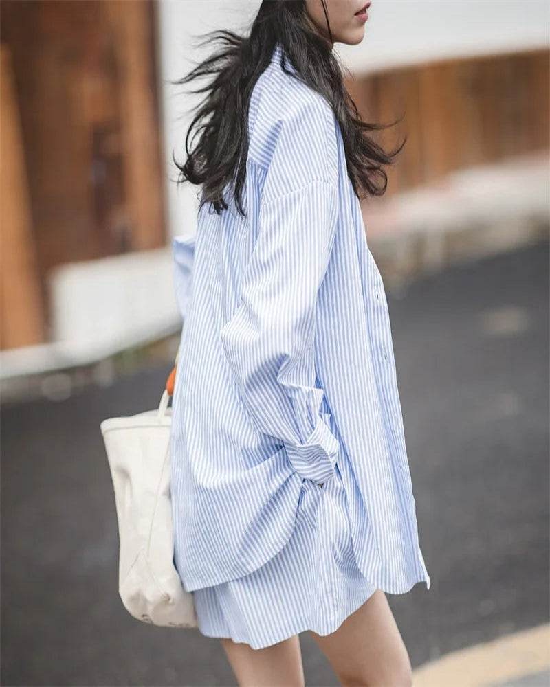 Maden Blue Stripe Shorts Set - P12 Hub Europe